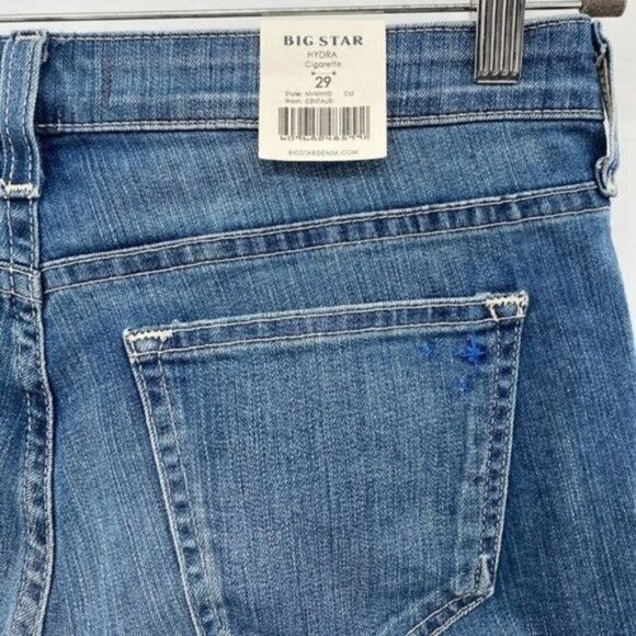Big Star Hydra Cigarette Slim Straight High Rise 29 Stitch Fix Denim Jeans NEW - Picture 3 of 8